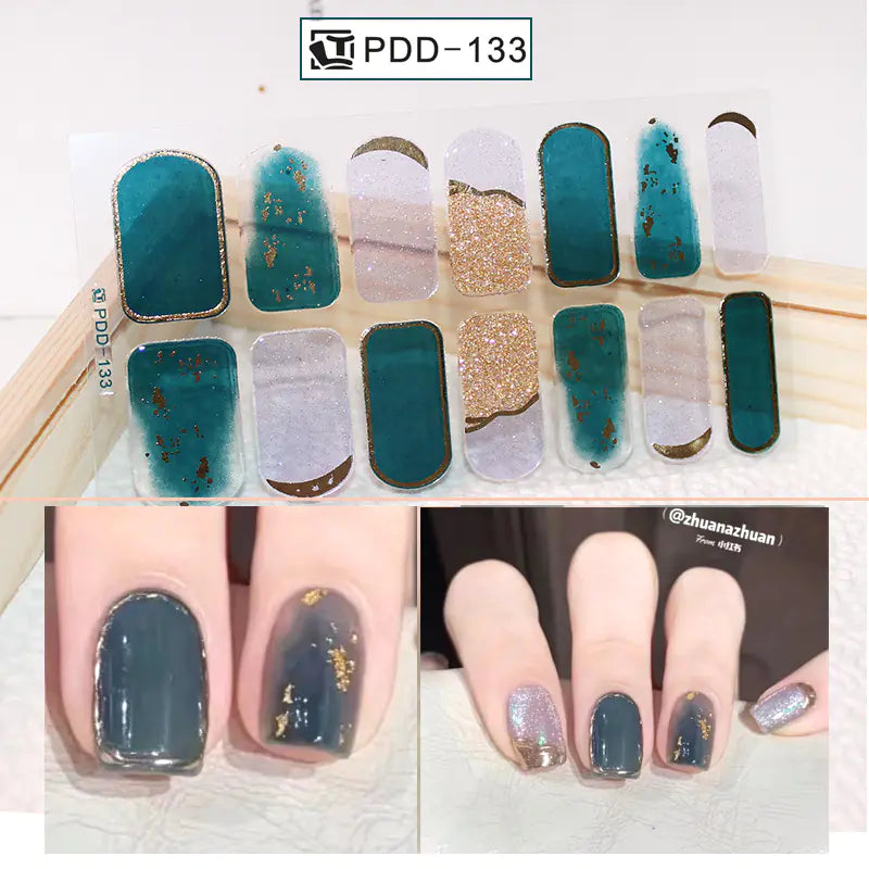 Chic 3D Heart Nail Decals for Spring/Summer