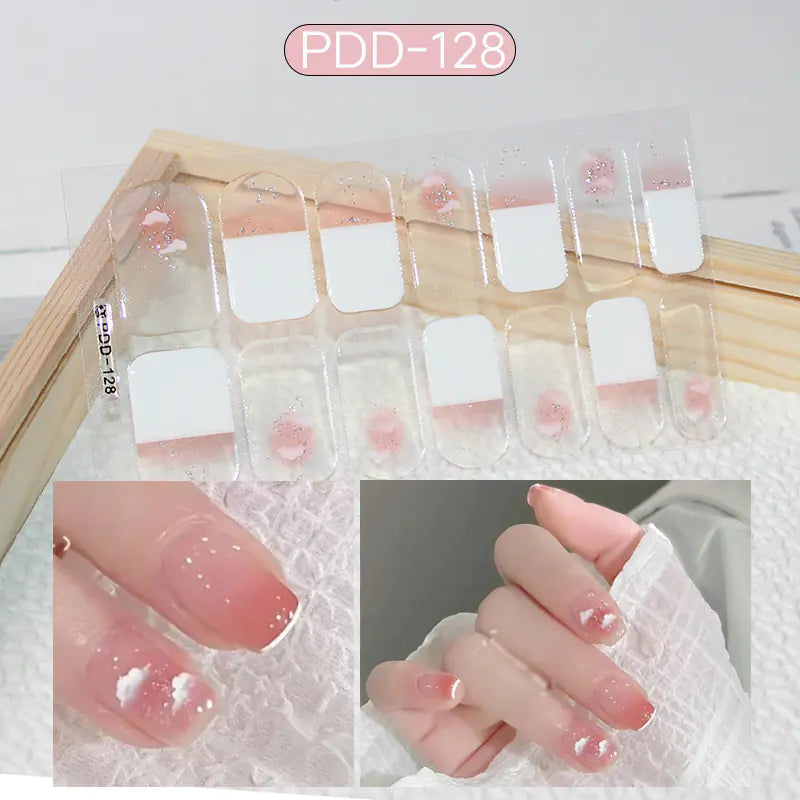 Chic 3D Heart Nail Decals for Spring/Summer