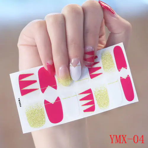 Korean Elegant 3D Nail Decals Set
