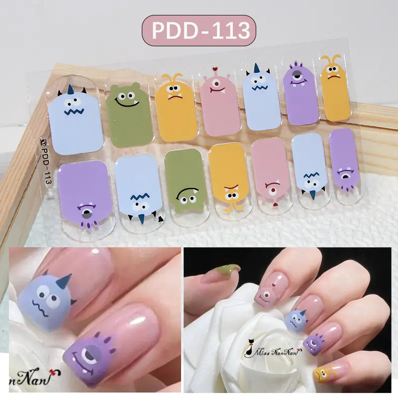 Chic 3D Heart Nail Decals for Spring/Summer