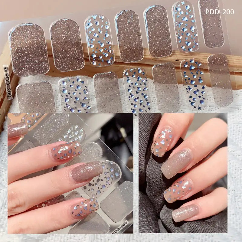 Chic 3D Heart Nail Decals for Spring/Summer