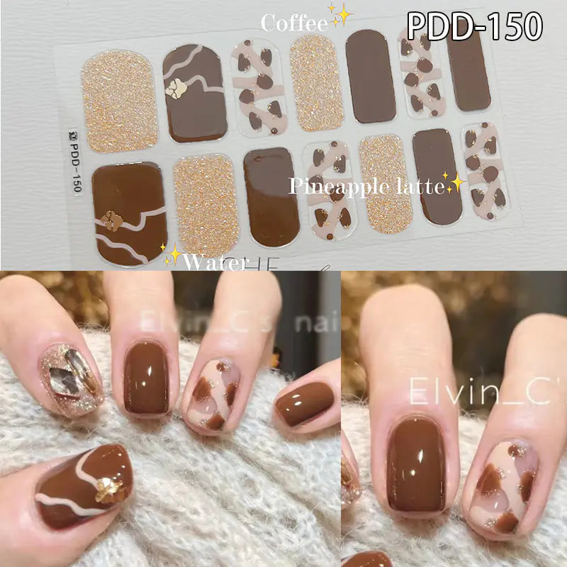 Chic 3D Heart Nail Decals for Spring/Summer