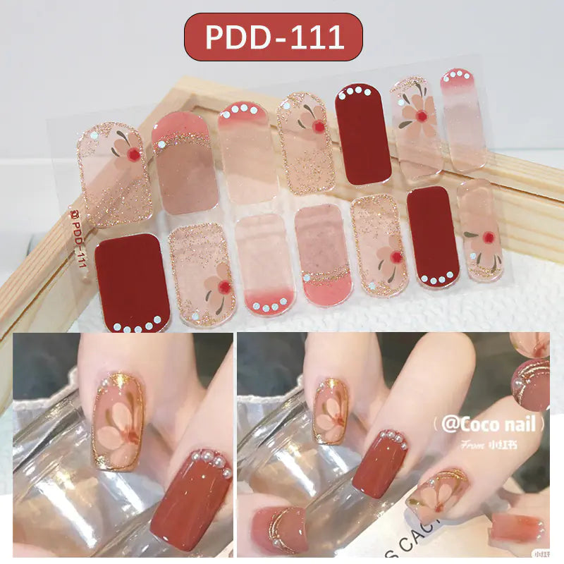 Chic 3D Heart Nail Decals for Spring/Summer