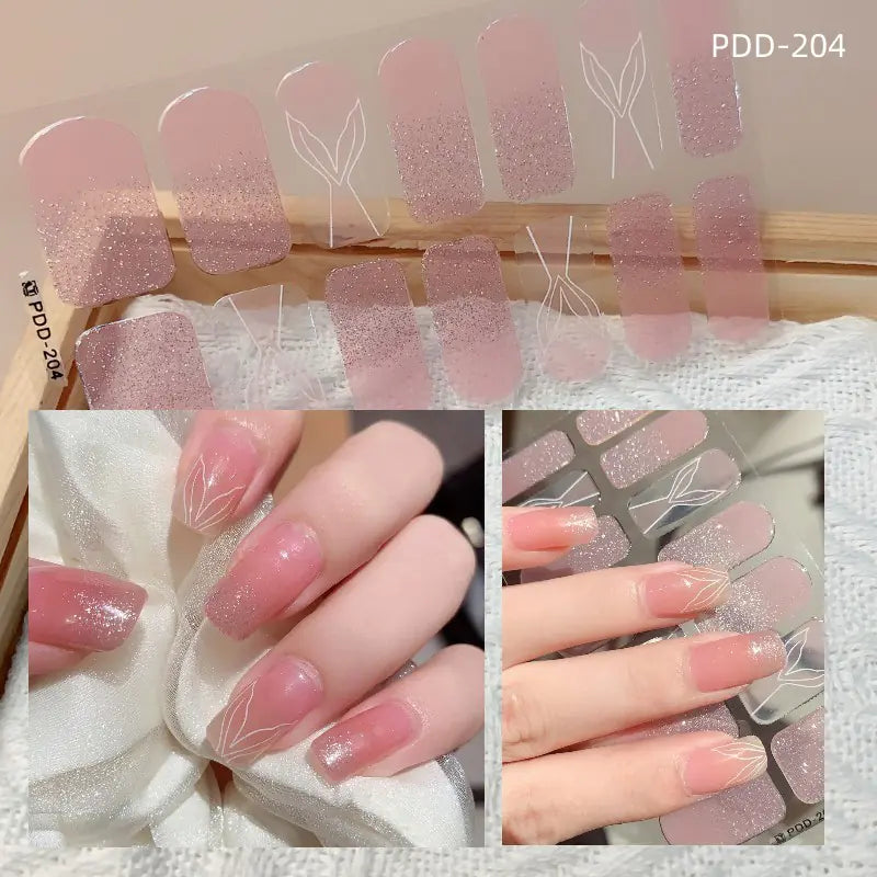 Chic 3D Heart Nail Decals for Spring/Summer